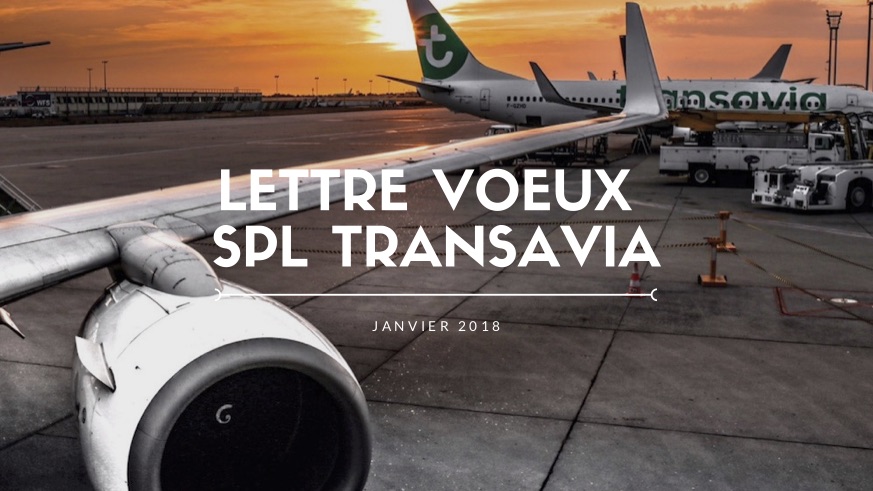 Lettre Voeux SPL Transavia