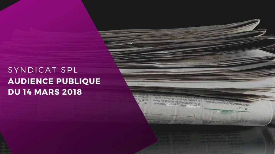 COUR DE CASSATION – Audience publique du 14 mars 2018